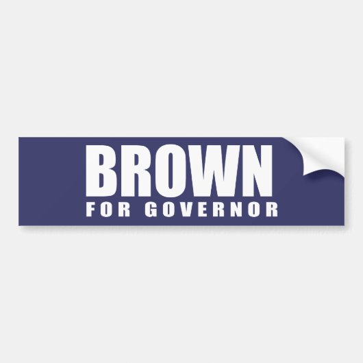 JERRY BROWN-verkiezingsgear Bumpersticker (Voorkant)