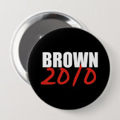 JERRY BROWN-verkiezingsgear Ronde Button 4,0 Cm (Voorkant /achterkant)