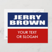 JERRY BROWN VOOR GOVERNOR BRIEFKAART (Voorkant / Achterkant)