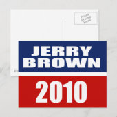 JERRY BROWN VOOR GOVERNOR BRIEFKAART (Voorkant / Achterkant)