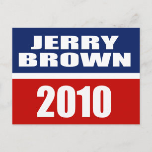 JERRY BROWN VOOR GOVERNOR BRIEFKAART