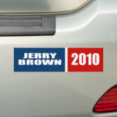 JERRY BROWN VOOR GOVERNOR BUMPERSTICKER (Op auto)