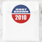 JERRY BROWN VOOR GOVERNOR RONDE STICKER (Tas)