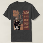 Jerry Cantrell Brown Vintage T-shirt (Design voorkant)