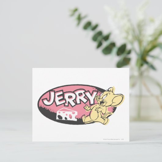 Jerry Cheese Logo Briefkaart (Staand voorkant)