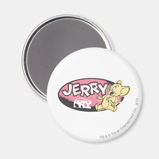 Jerry Cheese Logo Magneet (Voorkant / Achterkant)