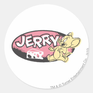 Jerry Cheese Logo Ronde Sticker