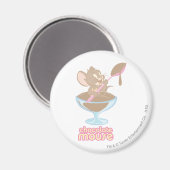 Jerry Chocolate Mouse Magneet (Voorkant / Achterkant)