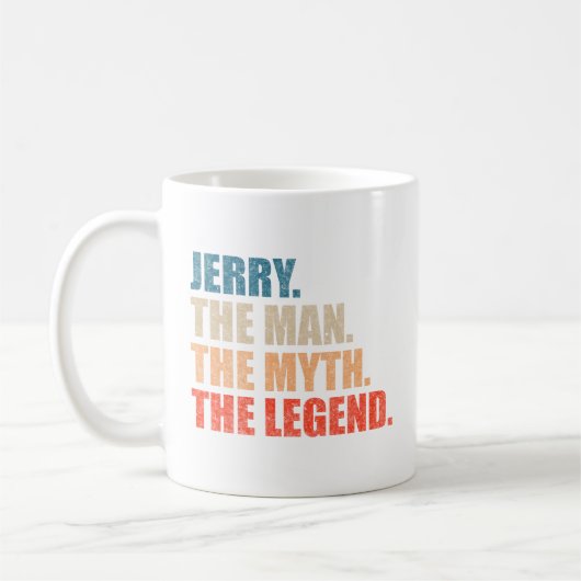 Jerry De Man De Mythe De Legende Koffiemok (Links)