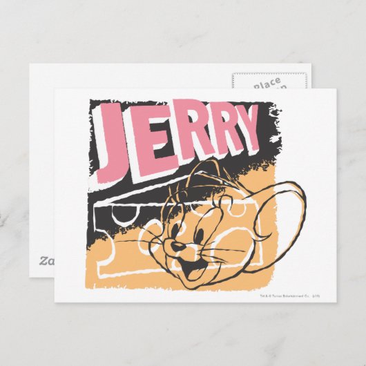 Jerry Face op Cheese Briefkaart (Voorkant / Achterkant)