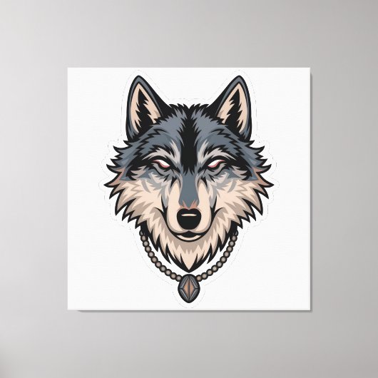 Jerry Garcia wolf Canvas Afdruk (Voorkant)