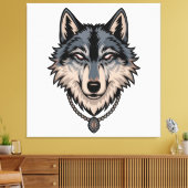 Jerry Garcia wolf Canvas Afdruk (Insitu (Woonkamer))