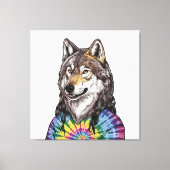 Jerry Garcia wolf Canvas Afdruk (Voorkant)