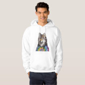 Jerry Garcia wolf Hoodie (Voorkant volledig)