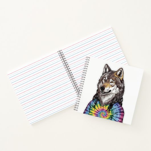 Jerry Garcia wolf Notitieboek (Binnen)