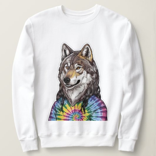 Jerry Garcia wolf Trui (Design voorkant)
