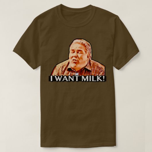 Jerry Gergich Ik wil melk T-shirt (Design voorkant)