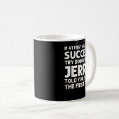 JERRY Gift Name Personalized Birthday Funny Christ Koffiemok (Voorkant rechts)