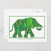 Jerry Green Jade Elephant Briefkaart (Voorkant / Achterkant)