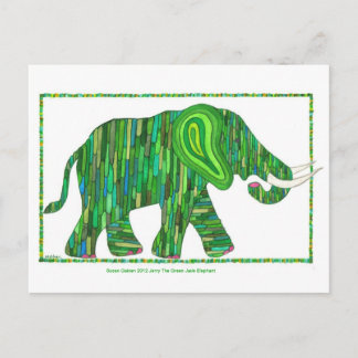 Jerry Green Jade Elephant Briefkaart