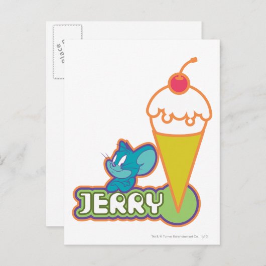 Jerry Ice Cream Briefkaart (Voorkant / Achterkant)