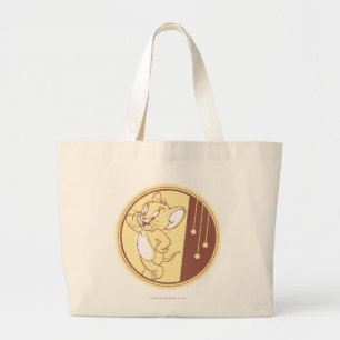 Jerry in Circle Grote Tote Bag