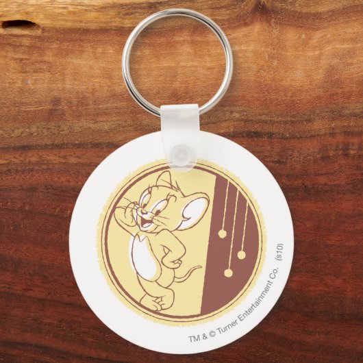 Jerry in Circle Sleutelhanger (Voorkant)