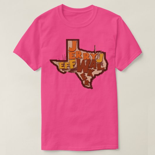 Jerry Jeff Walker T-shirt (Design voorkant)