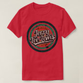 Jerry Lee Lewis Retro Circle Crack  TShirt (Design voorkant)