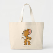Jerry look Back Annoyed Grote Tote Bag (Voorkant)