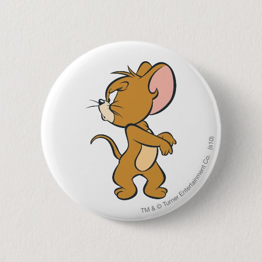 Jerry look Back Annoyed Ronde Button 5,7 Cm (Voorkant)