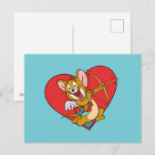 Jerry Mouse Gedprezen als Valentijn Cupid Feestdagenkaart (Voorkant / Achterkant)