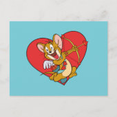Jerry Mouse Gedprezen als Valentijn Cupid Feestdagenkaart (Voorkant)