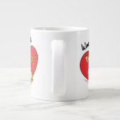 Jerry Mouse Gedprezen als Valentijn Cupid Grote Koffiekop (Achterkant)