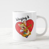 Jerry Mouse Gedprezen als Valentijn Cupid Grote Koffiekop (Rechts)