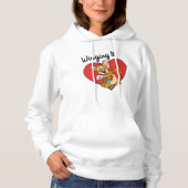 Jerry Mouse Gedprezen als Valentijn Cupid Hoodie (Voorkant)