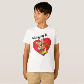 Jerry Mouse Gedprezen als Valentijn Cupid T-shirt (Voorkant volledig)