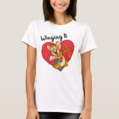 Jerry Mouse Gedprezen als Valentijn Cupid T-shirt (Voorkant)