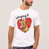 Jerry Mouse Gedprezen als Valentijn Cupid T-shirt (Voorkant)