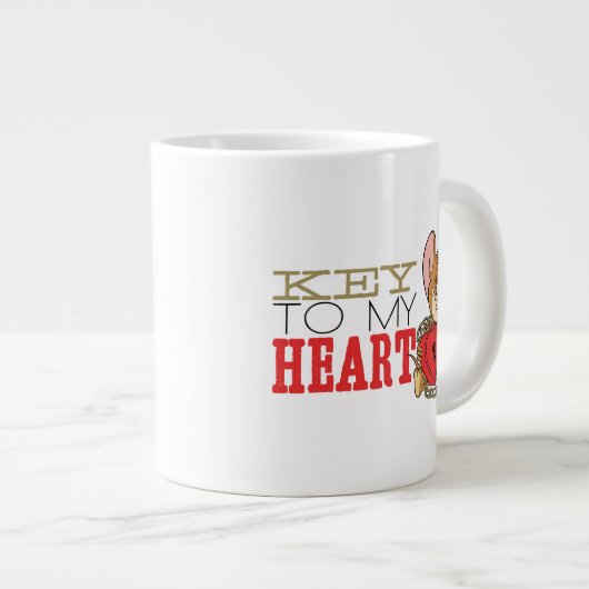 Jerry Mouse "Key to My Heart"-Valentijn Grote Koffiekop (Voorkant rechts)
