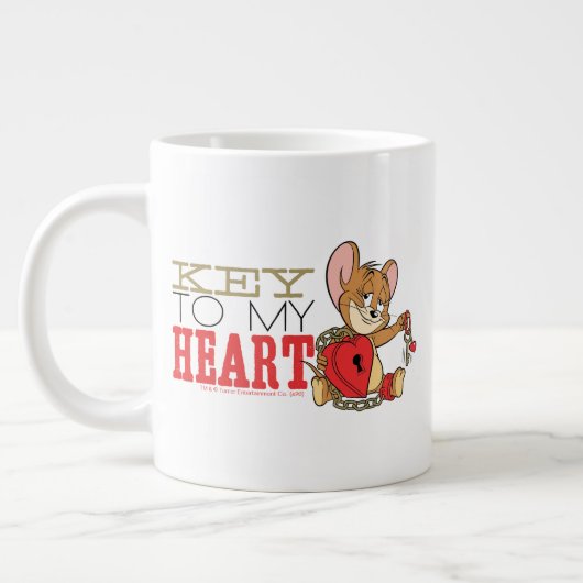 Jerry Mouse "Key to My Heart"-Valentijn Grote Koffiekop (Links)
