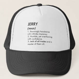 Jerry naam, Bewerkbare naam, Aangepaste naam Trucker Pet