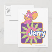 Jerry Neon Mouse Briefkaart (Voorkant / Achterkant)