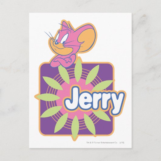 Jerry Neon Mouse Briefkaart (Voorkant)