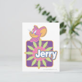 Jerry Neon Mouse Briefkaart (Staand voorkant)