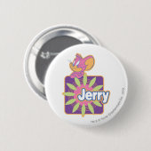 Jerry Neon Mouse Ronde Button 5,7 Cm (Voorkant /achterkant)