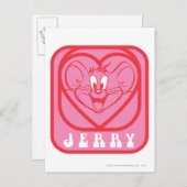 Jerry Pink Hearts Briefkaart (Voorkant / Achterkant)