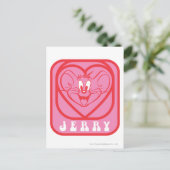 Jerry Pink Hearts Briefkaart (Staand voorkant)