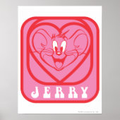 Jerry Pink Hearts Poster (Voorkant)