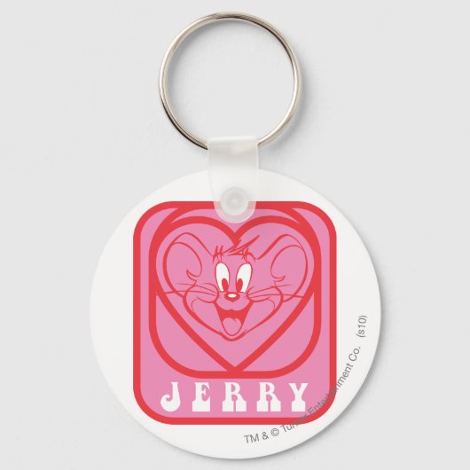 Jerry Pink Hearts Sleutelhanger (Voorkant)